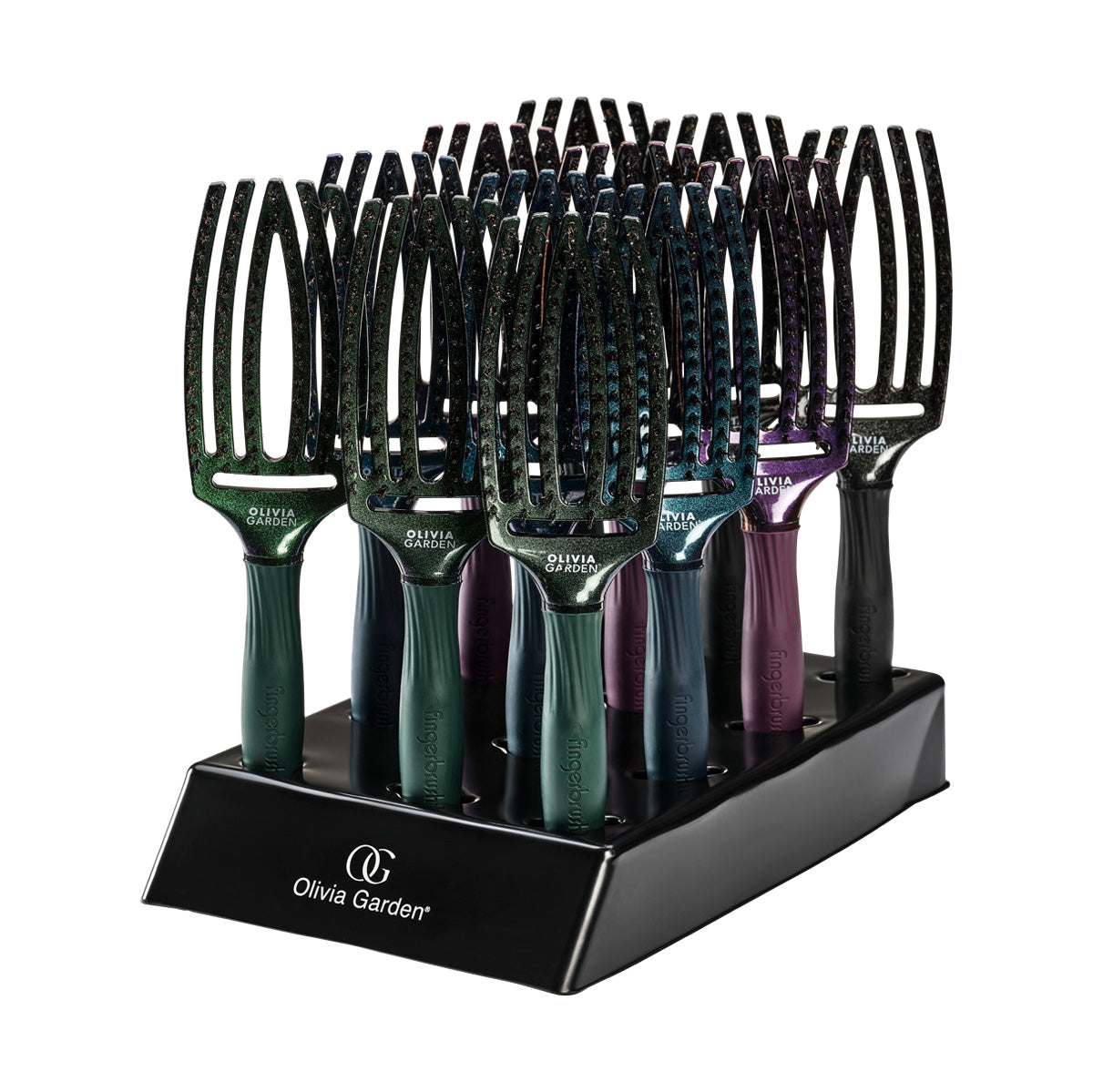 Olivia Garden Fingerbrush M Midnight Desert Display 12st