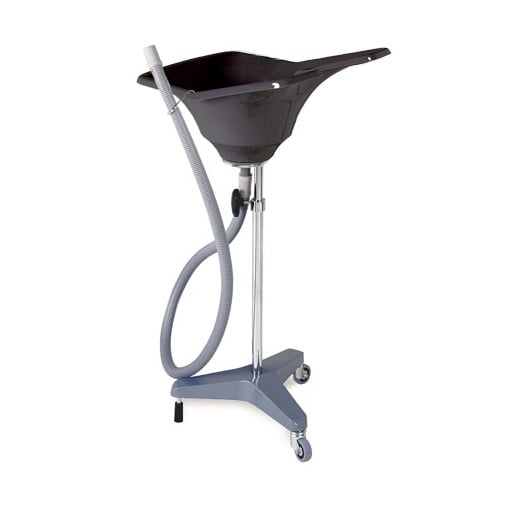 Alteq Wasbak 5506 Zwart RVS Statief Knop - Koosvanderbeek.nl - Alteq - Kapperswasbak
