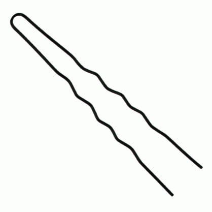 ARI Steekspeld Ribbel Zwart - Koosvanderbeek.nl - ARI - Schuifjes & spelden