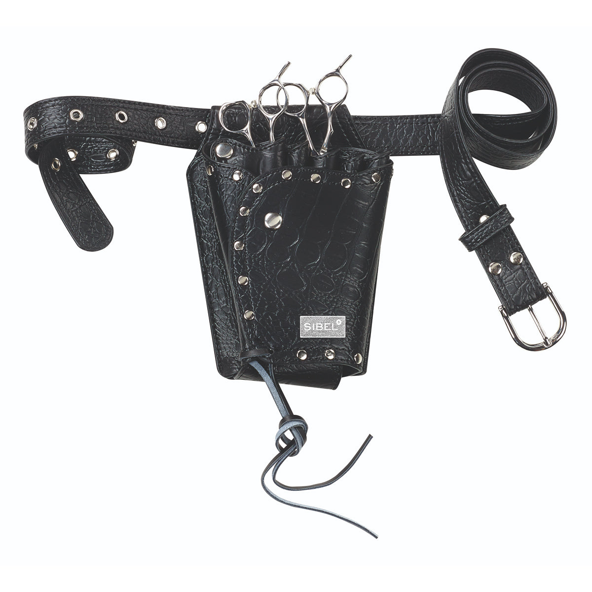 Sibel Boy 5 Schwarzes Holster in mattem Krokodil VR 5 Schere