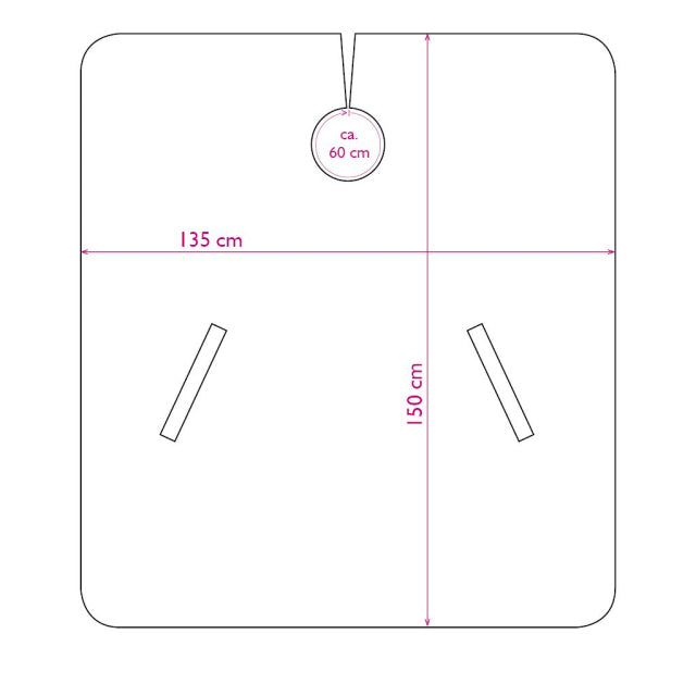 Trend-Design Nano 2 in 1 Kapuzenhandtuch Schwarz
