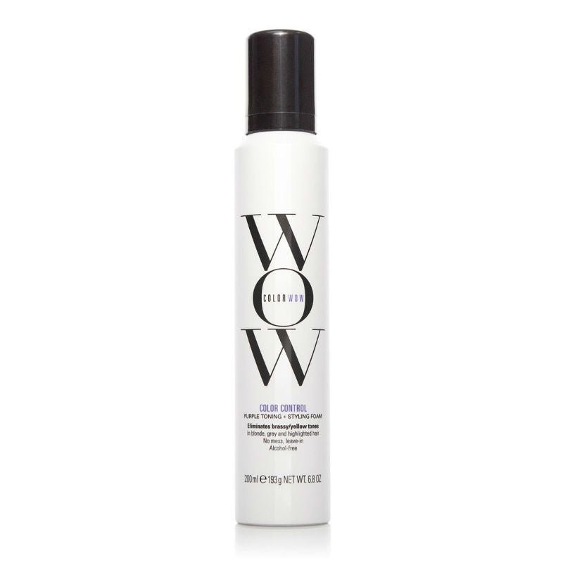 Color Wow Color Control Purple Toning and Styling Foam 200ml - Koosvanderbeek.nl - Color Wow - Mousse