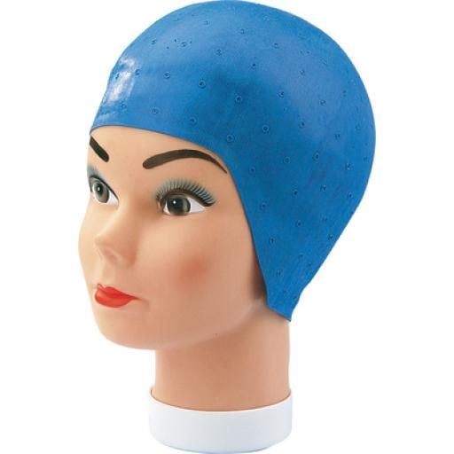 Coupe Soleilmuts Blauw Dun Rubber - Koosvanderbeek.nl - koosvanderbeek - Blondeer accessoires