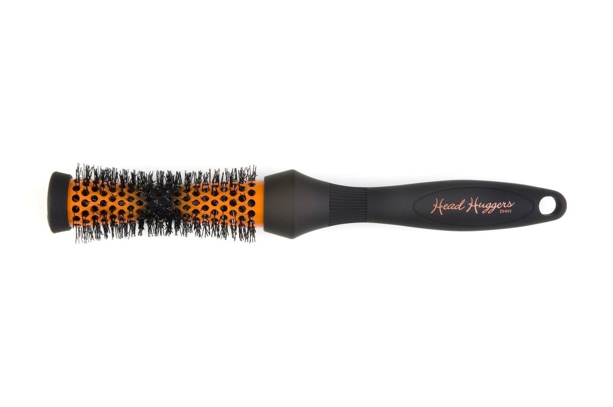 Denman Head Huggers S 25mm Zwart/Oranje - Koosvanderbeek.nl - Denman - Haarborstels