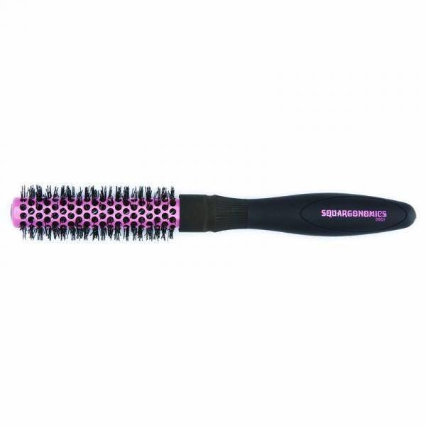 Denman Squargonomics S = 20mm Zwart/Pink - Koosvanderbeek.nl - Denman - Haarborstels