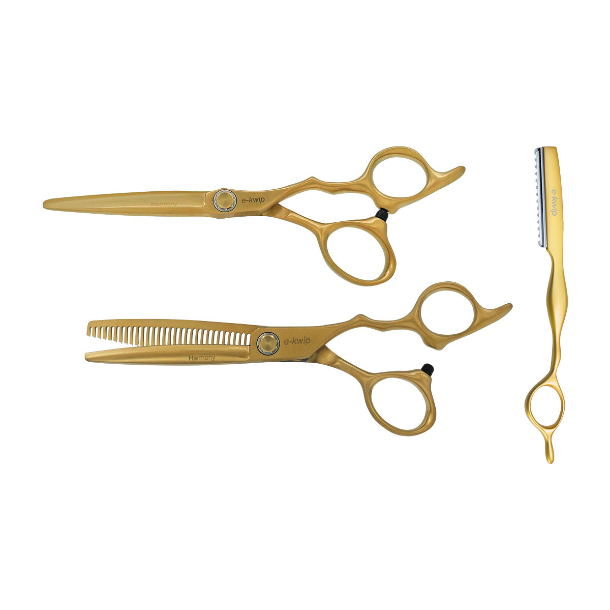 E-Kwip Scheren-Set Harmony Mattgold