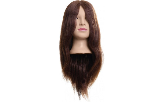 Efalock Oefenhoofd Lina Bruin 50cm - Koosvanderbeek.nl - Efalock - Oefenhoofden