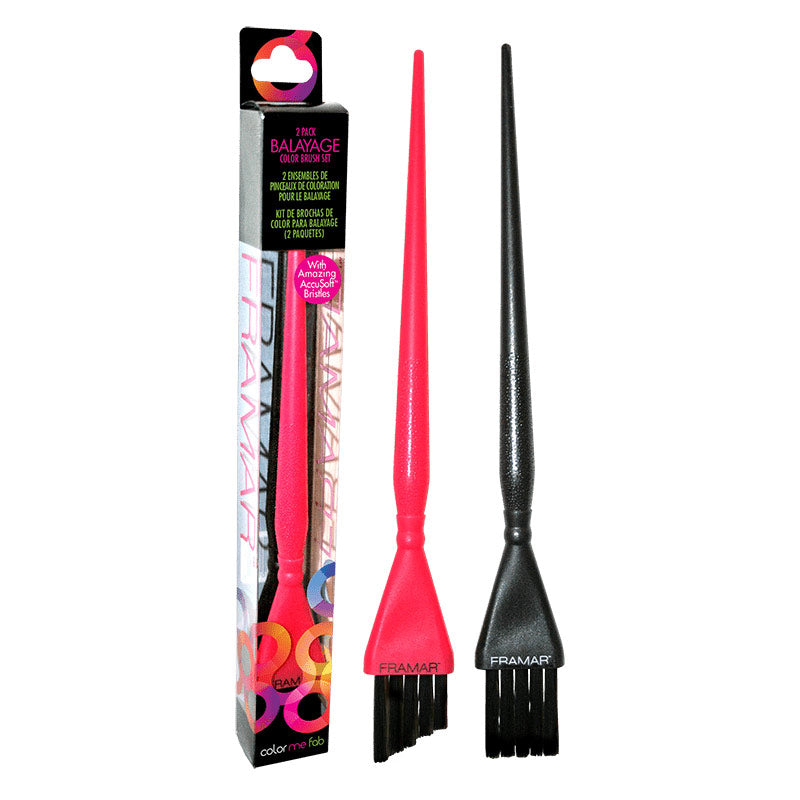 Framar Verfkwast Balayage Set Black & Pink 2st