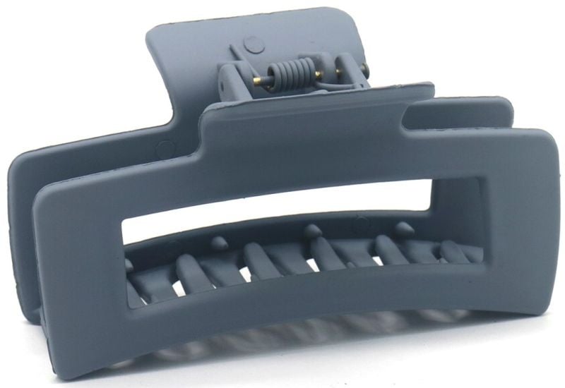 Haarklem open steel grey 8,5cm - Koosvanderbeek.nl - koosvanderbeek - Haarmode