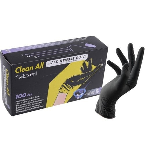 Handschoenen Clean All Black Nitrile 100st - Koosvanderbeek.nl - Sibel - Handschoenen