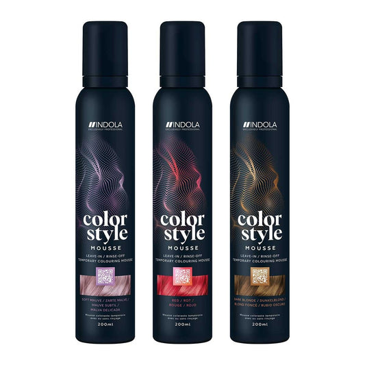 Indola Color Style Mousse Silver 200ml - Koosvanderbeek.nl - Indola - Color mousse