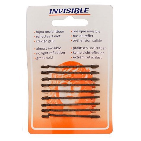 Invisible Haarschuifjes 5cm Kort Bruin - Koosvanderbeek.nl - Invisible - Schuifjes & spelden