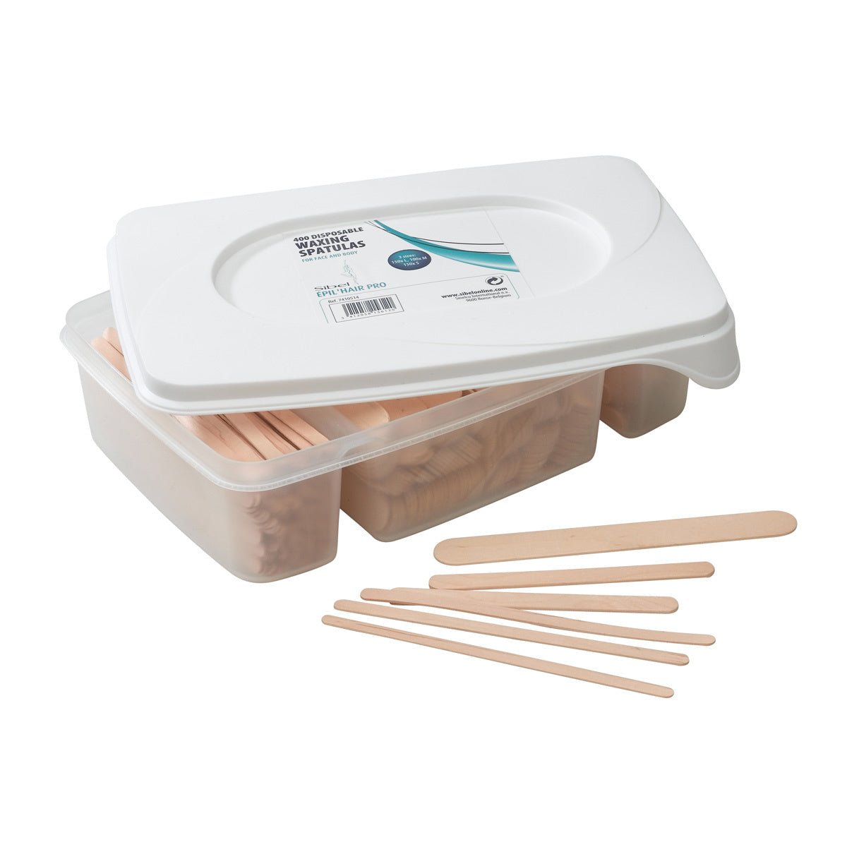Kit Met Houten Spatels 3 Formaten 400st - Koosvanderbeek.nl - Sibel - Epileren
