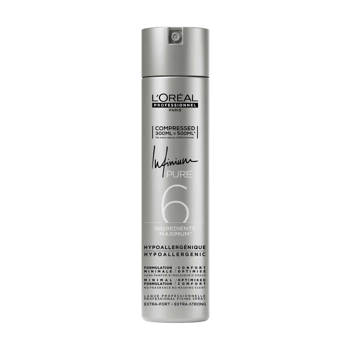 Loreal Infinium Pure Extra Strong Haarlak 300ml - Koosvanderbeek.nl - Loreal - Haarspray