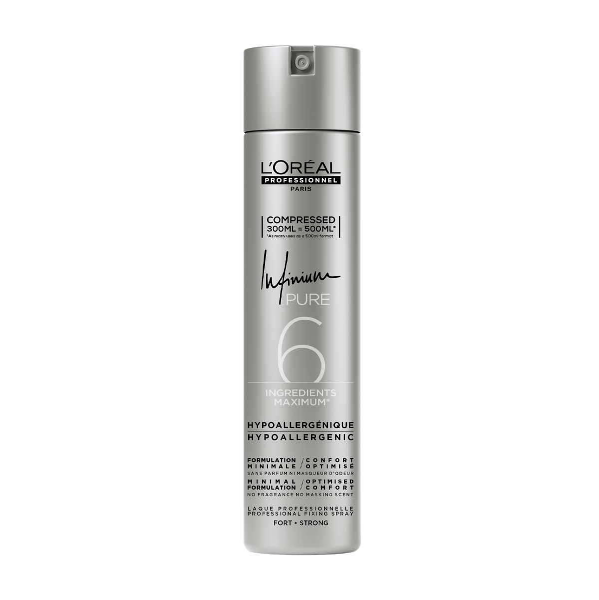 Loreal Infinium Pure Strong Haarlak 300ml - Koosvanderbeek.nl - Loreal - Haarspray