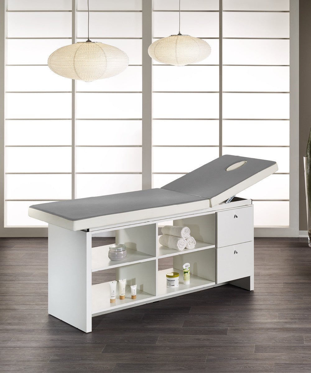 MB Eden Massage Bed White Ash Cabinet - Koosvanderbeek.nl - Medical & Beauty - Beautysalon