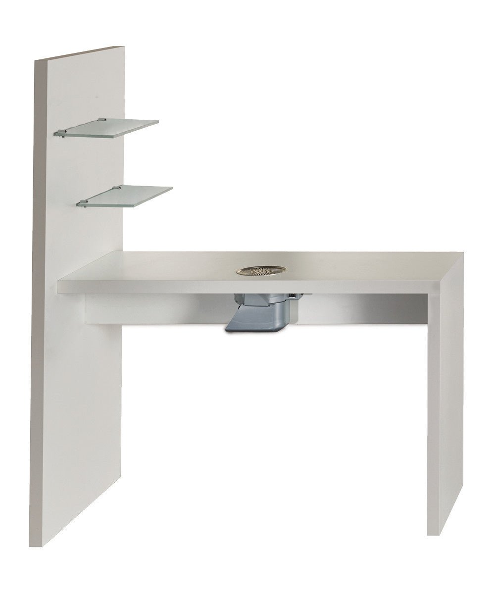 MB Glitter White Ash Manicure Table - Koosvanderbeek.nl - Medical & Beauty - Beautysalon