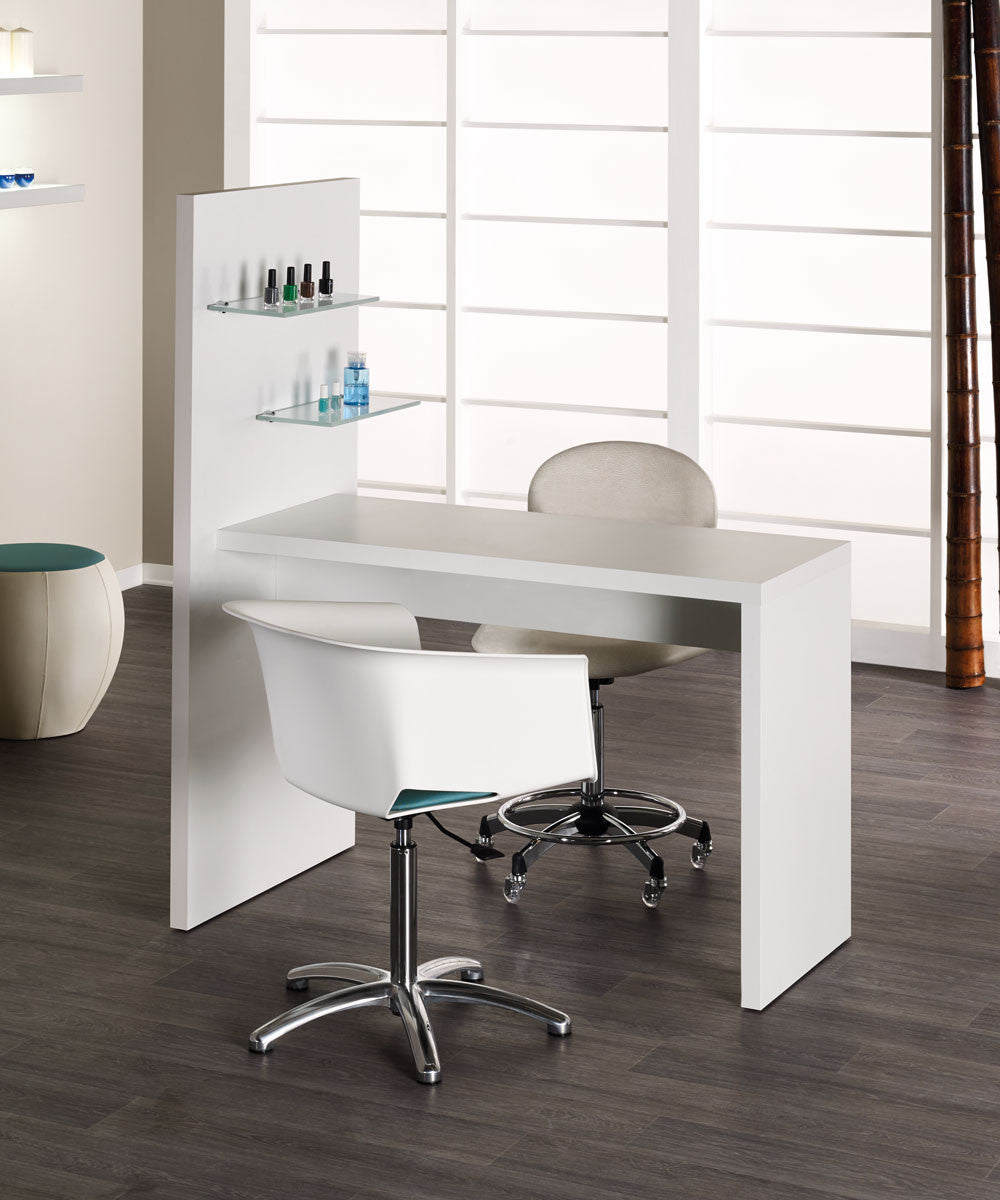 MB Glitter White Ash Manicure Table - Koosvanderbeek.nl - Medical & Beauty - Beautysalon