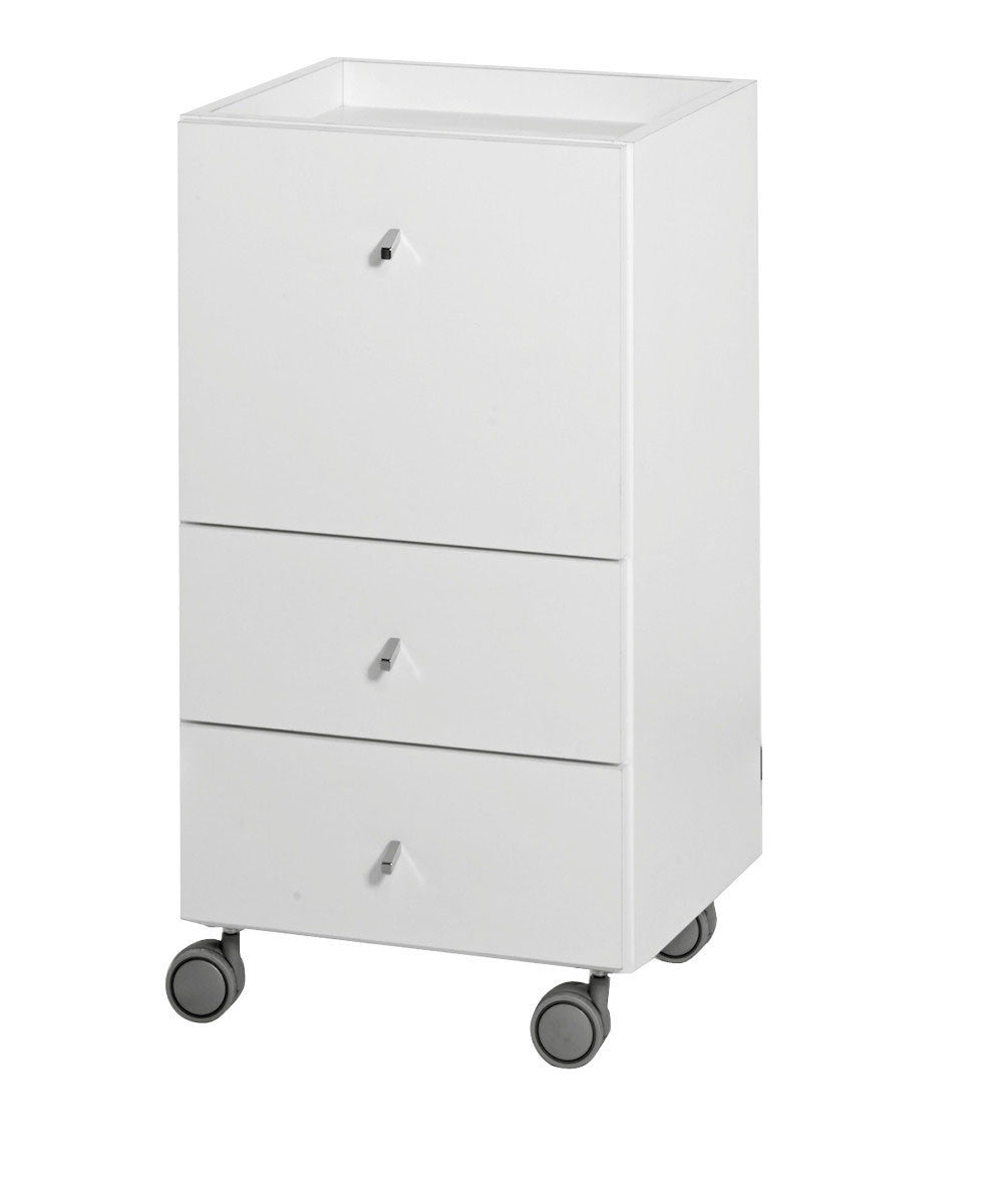 MB Track Trolley With One Large Drawer And Two Small Drawers - Koosvanderbeek.nl - Medical & Beauty - Beautysalon