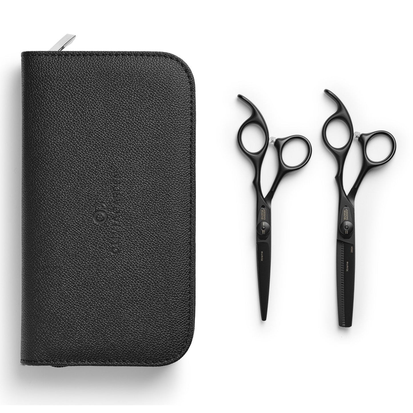 Olivia Garden Set Xtreme Mat Black 5.75 + 6.35 - Koosvanderbeek.nl - Olivia Garden - Kappersschaar