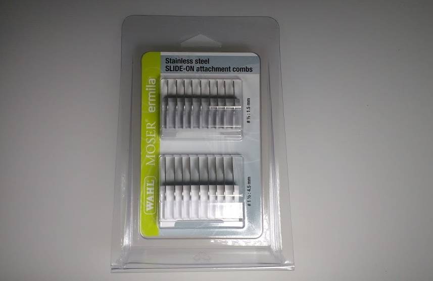 Opschuifkamset Metaal 1233 - 7180 1,5 En 4,5 mm - Koosvanderbeek.nl - Moser - Opzetkammen