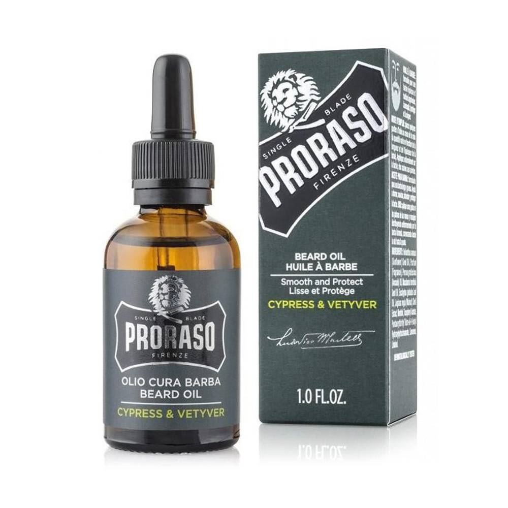 Proraso Beard Oil Cypress & Vetyver 30ml - Koosvanderbeek.nl - Proraso - Baardolie