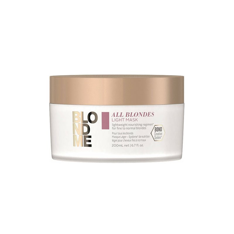 Schwarzkopf Blond Me All Blondes Light Mask 200ml - Koosvanderbeek.nl - Schwarzkopf - Haarmasker