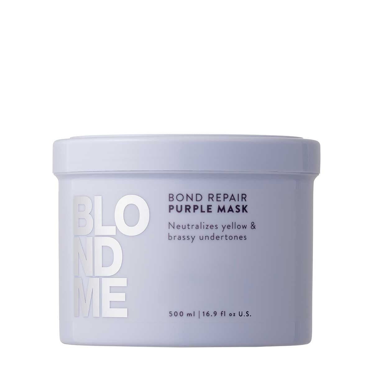 Schwarzkopf BlondMe Bond Repair Purple Mask 500ml - Koosvanderbeek.nl - Schwarzkopf - Haarmasker