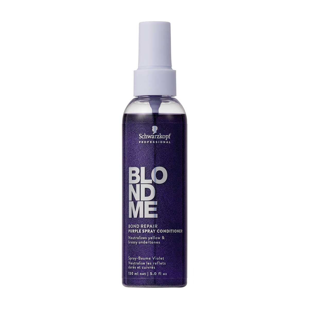 Schwarzkopf BlondMe Bond Repair Purple Spray Conditioner 150 - Koosvanderbeek.nl - Schwarzkopf - Conditioner