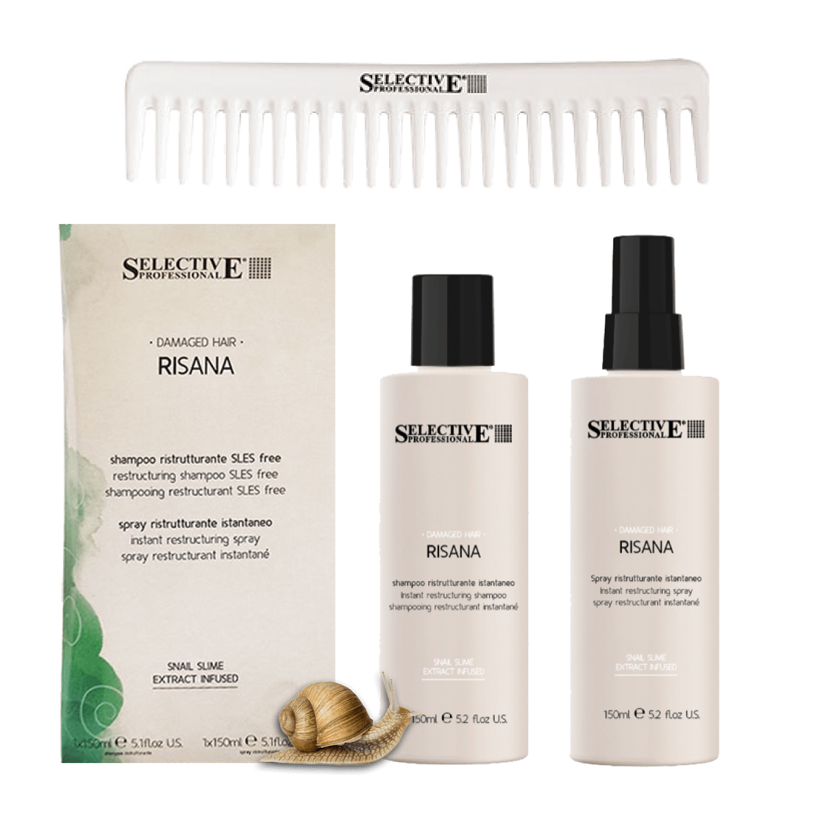 Selective Risana Spray & Shampoo set 2x150ml - Koosvanderbeek.nl - Selective Professional - Shampoo