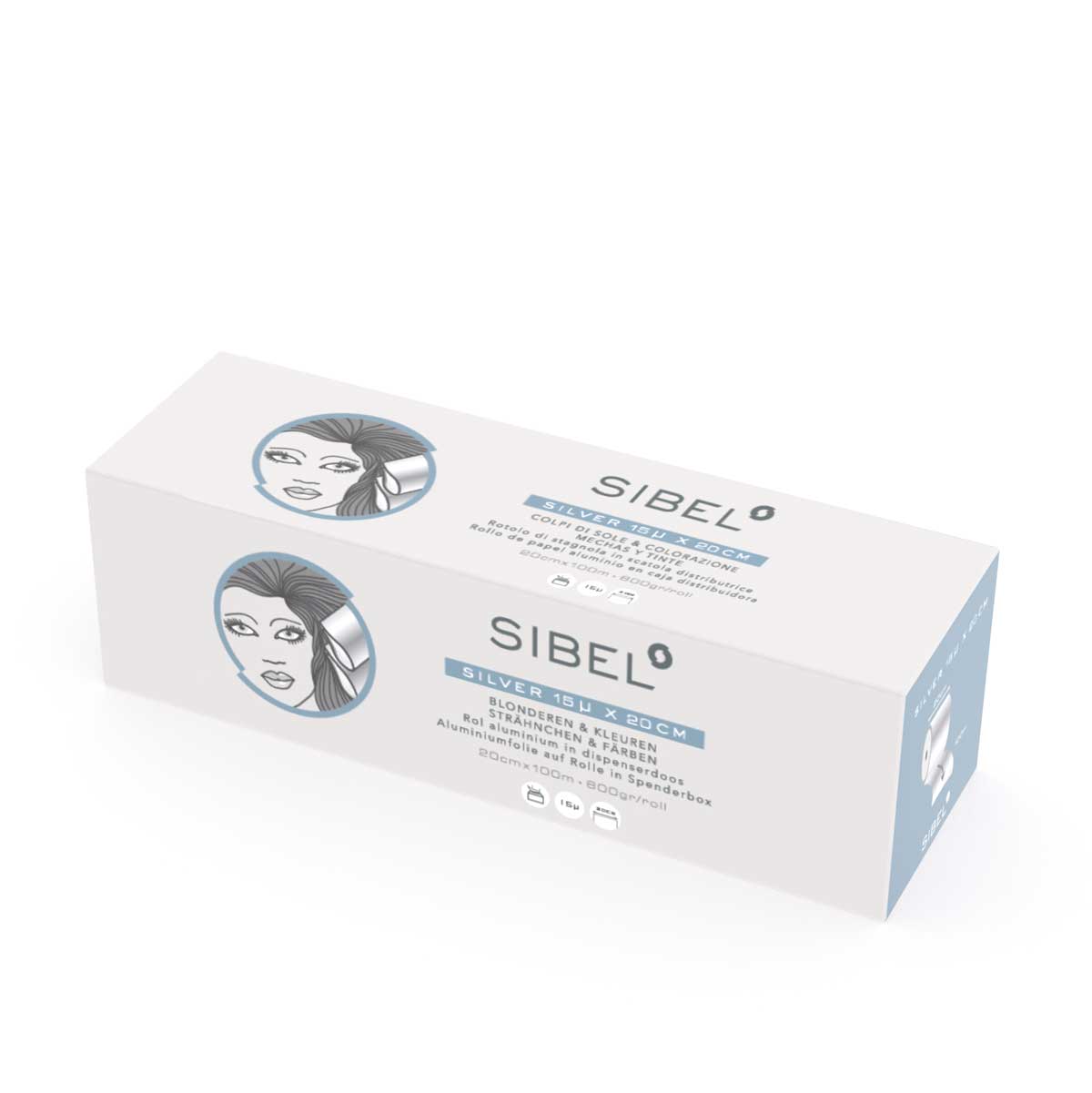 Sibel Folie Aluminium Zilver 20cmx100m 15mu - Koosvanderbeek.nl - Sibel - Folies