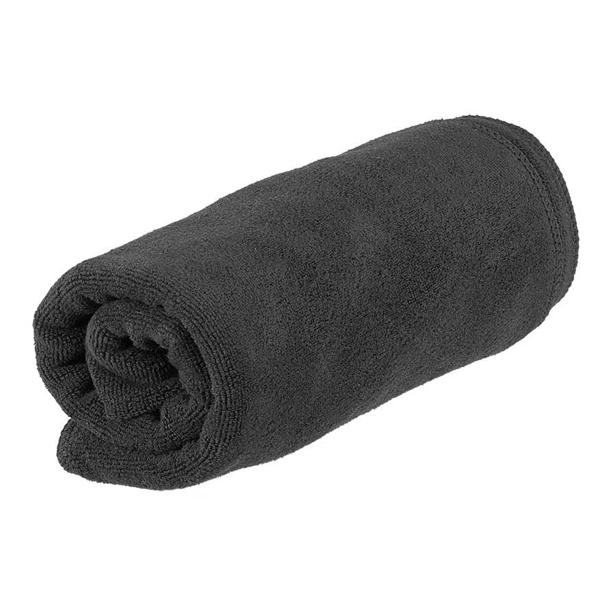 Sibel Handdoek Microfiber Zwart 12st - Koosvanderbeek.nl - Sibel - Handdoeken