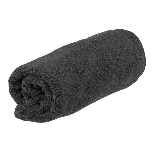 Sibel Handdoek Microfiber Zwart 12st - Koosvanderbeek.nl - Sibel - Handdoeken