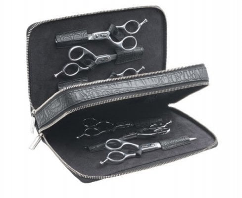 Sibel Wallet 6 Zwart Tasje In Matte Kroko Vr 6 Scharen - Koosvanderbeek.nl - Sibel - Etuis