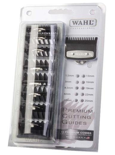 Wahl Premium Opzetkamset 10st 1.5 t/m 25mm Blister - Koosvanderbeek.nl - Moser - Opzetkammen