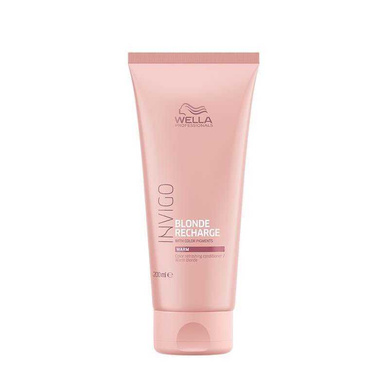 Wella Invigo Color Recharge Warm Blonde Conditioner 200ml - Koosvanderbeek.nl - Wella - Kleuronderhoud