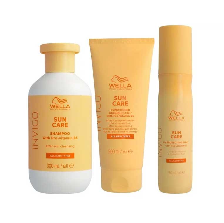 Wella Invigo Sun Set (Shampoo, Conditioner & Spray) - Koosvanderbeek.nl - Wella - Giftsets