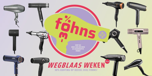 Wegblaasweken: -30% op föhns