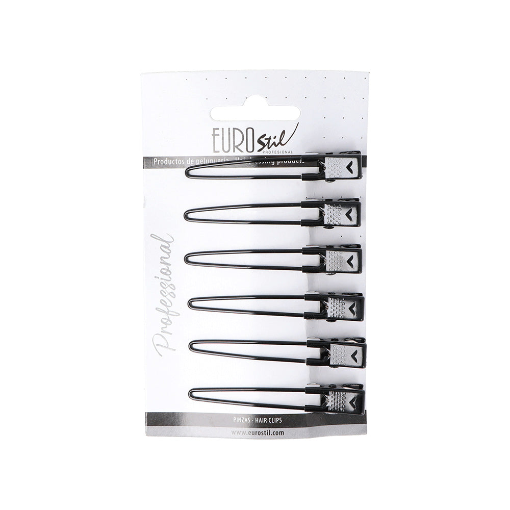 Eurostil Hair Clips Zwart 6st
