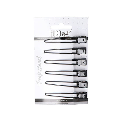Eurostil Hair Clips Zwart 6st
