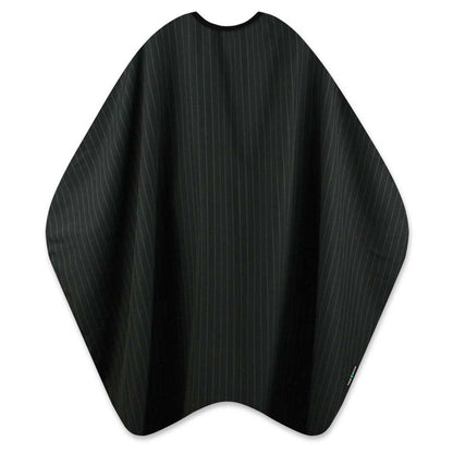 Friseurhaubenstoff Schwarz Kreidestreifen 94064