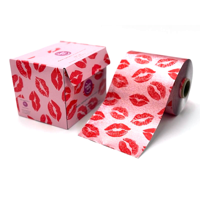 Happy Foils Red Lips Embossed Highlight Folie 100m