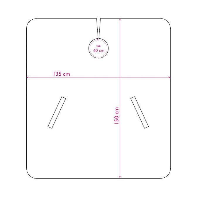 Trend Design Hood Sheet Classic Burgundy