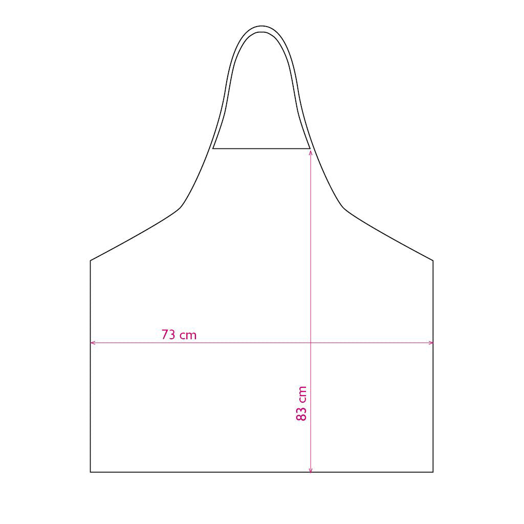 Trend-Design EcoTrend Neon Paint Schürze Schwarz