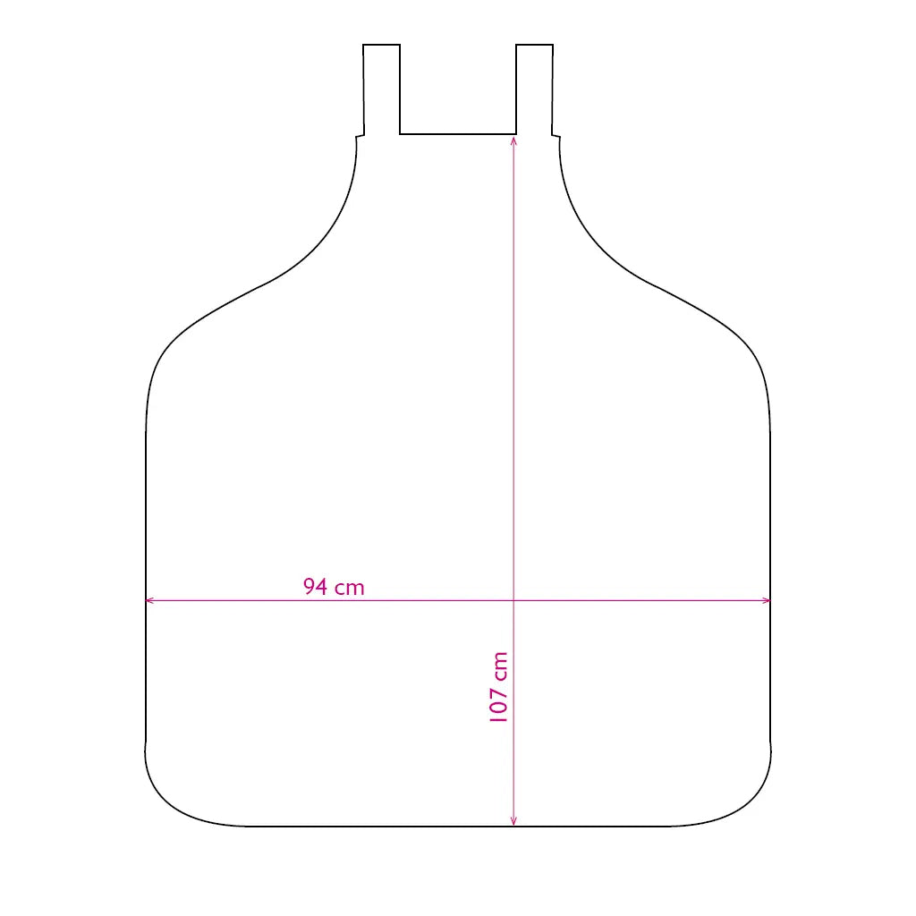 Trend Design Lackschürze Nano Oversize Schwarz