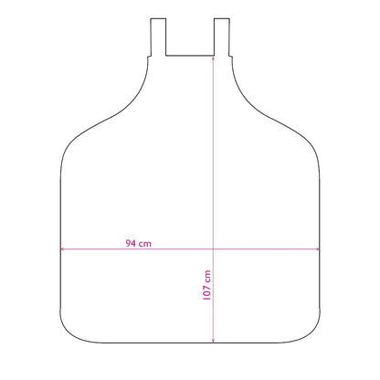 Trend Design Lackschürze Nano Oversize Schwarz