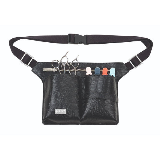 Belt 4 Zwarte Holsterceintuur In Matte Kroko Vr 4 Scharen - Koosvanderbeek.nl - Sibel - Holsters