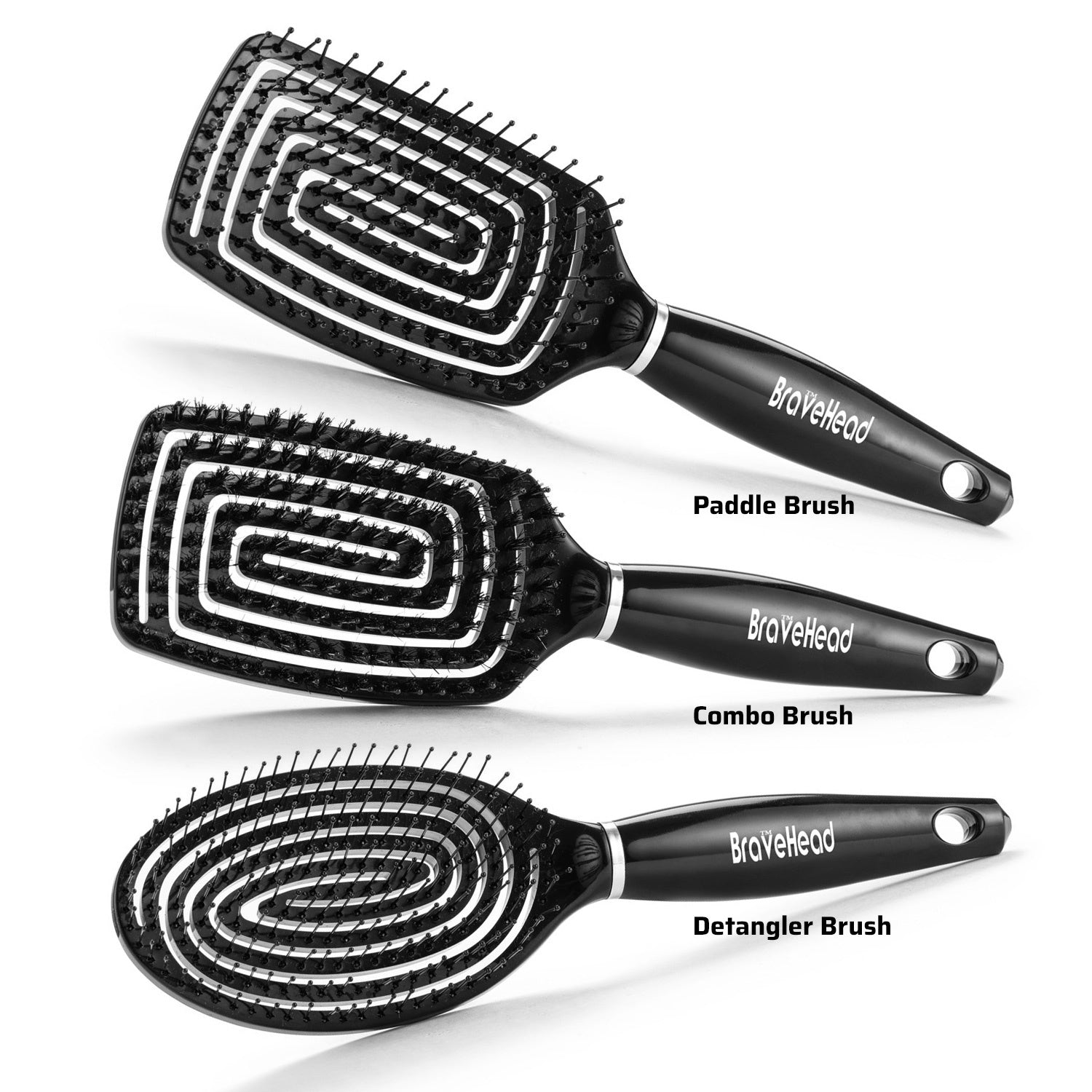 Bravehead 3D - Flexi Detangler Brush (ovaal) - Koosvanderbeek.nl - Bratt - Kappersbenodigdheden