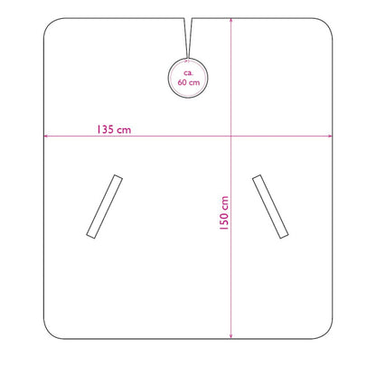 Trend-Design Nano 2 in 1 Kapuzenhandtuch Schwarz