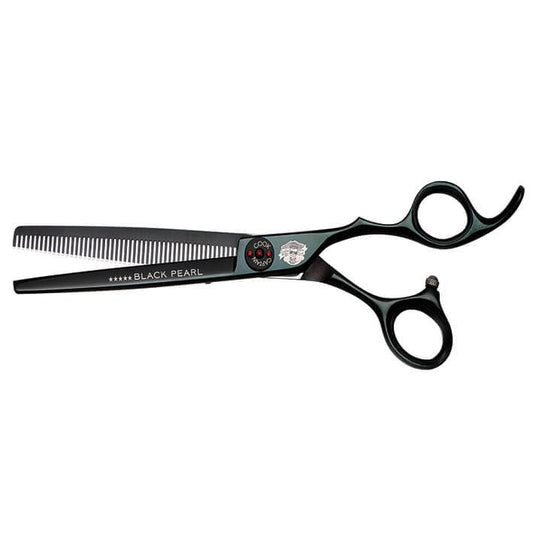 Captain Cook Barber Coupeschaar Black Pearl 7.0 - Koosvanderbeek.nl - Eurostil - Kappersbenodigdheden